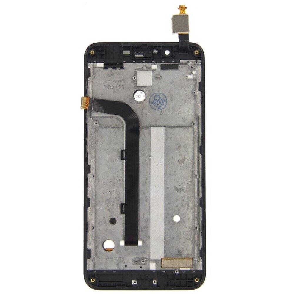 Display für Asus ZenFone GO LCD + Rahmen Schwarz Bildschirm Touch Ersatz