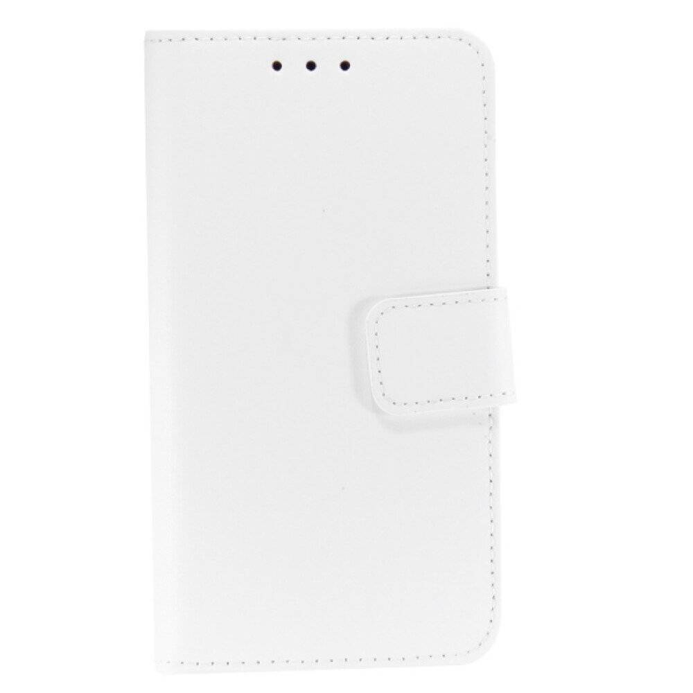 Book Case Handyhülle für Galaxy S6 Edge Weiß Leder 4250710561377