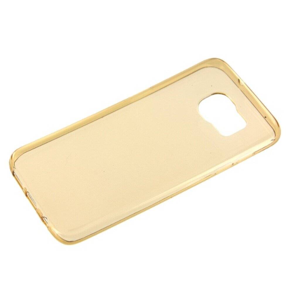 TPU Handyhülle für Samsung Galaxy S7 Edge Gold Glitzer Schutz Tasche