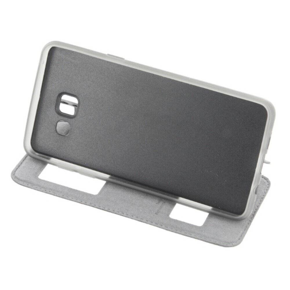 Flip Cover Handyhülle für Samsung A5 2016 Schwarz Schutz Tasche