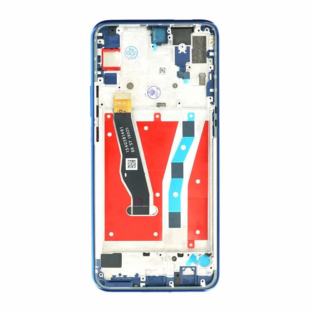 Displayeinheit + Rahmen für Huawei P Smart Z sapphire blau