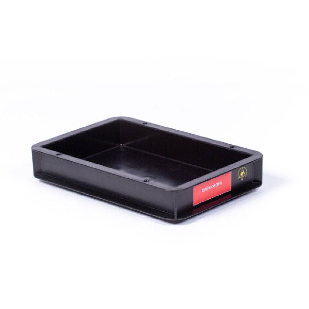 Original ESD-Kunststoff-Fach für Elektronik-Werkstatt, 260x160x41 mm CFT-61560