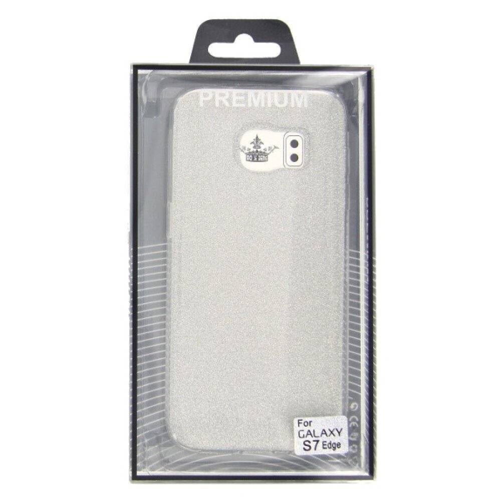 TPU Handyhülle für Samsung Galaxy S7 Edge silber, Handy Tasche Schutz