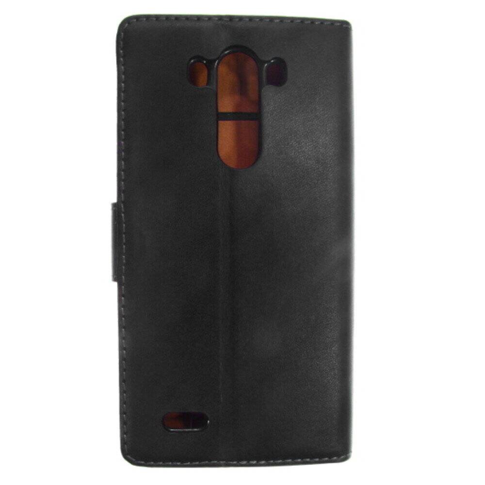 Leder Handyhülle für LG G3 Schwarz 4250710554010