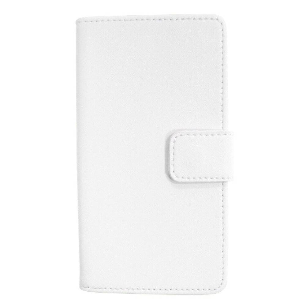 Book Case Handyhülle für Huawei P6 Weiß Leder 4250710543212