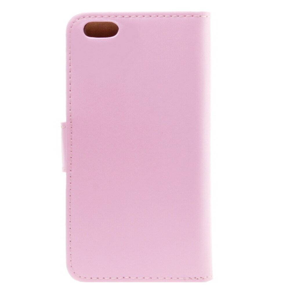 Slim Leder Handyhülle für iPhone 6 Plus Pink 4250710556335