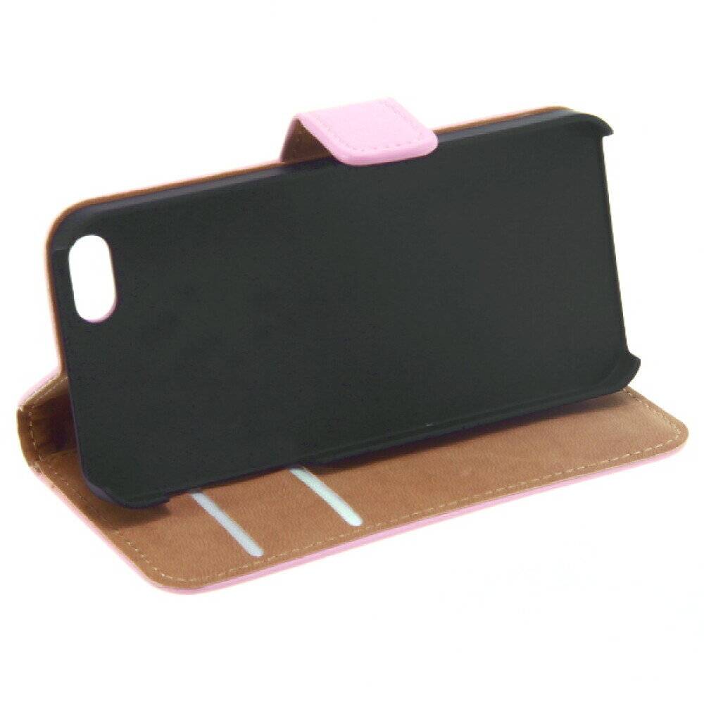 Slim Leder Handyhülle für iPhone 6 Plus Pink 4250710556335