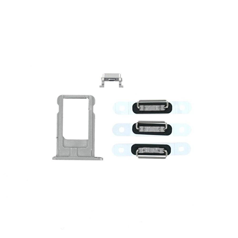 Lautstärke Stummschaltung Ein Ausschalter Tasten für iPhone 6 Schwarz