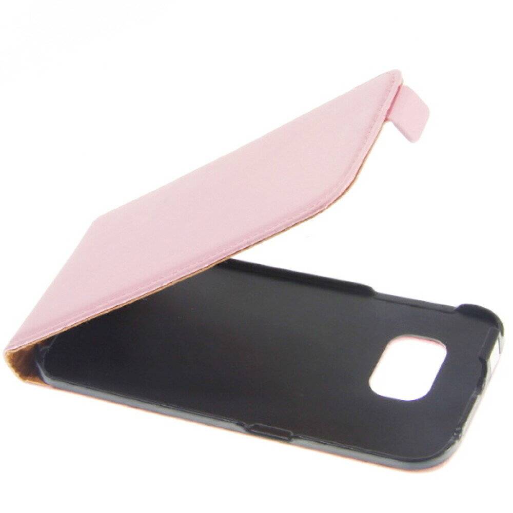 Slim Flip Handyhülle für Galaxy S6 Edge Pink 4250710563715