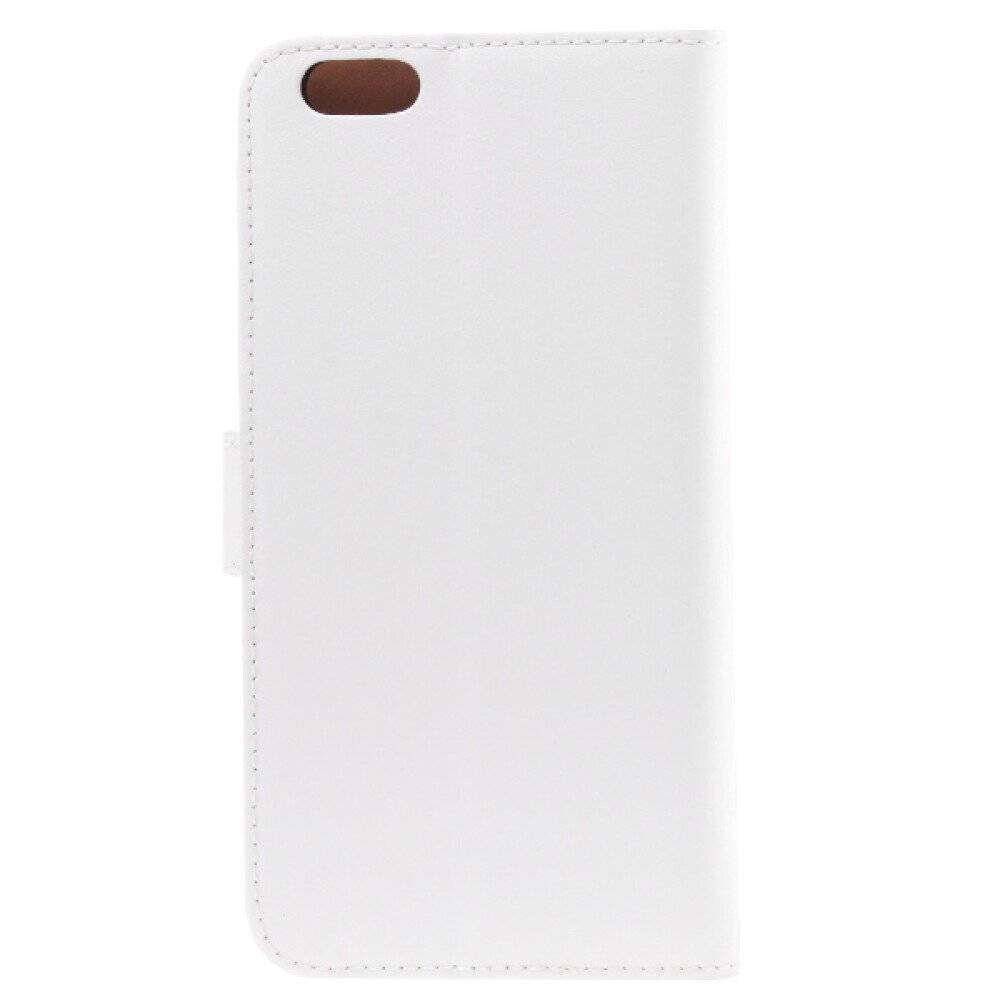 Slim Leder Handyhülle für iPhone 6 Plus Weiß 4250710556328