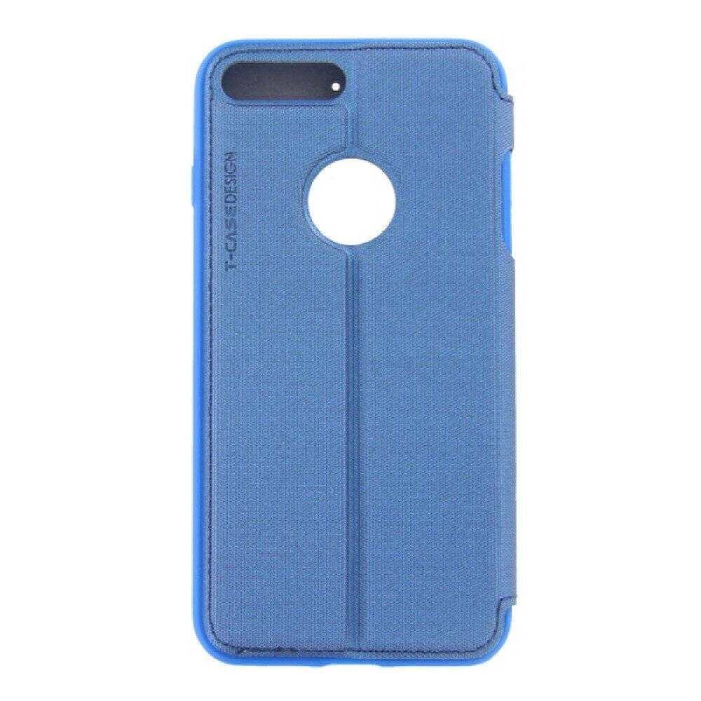 Original Magnet Flip Handyhülle für iPhone 7/8 Plus Blau Schutz Case