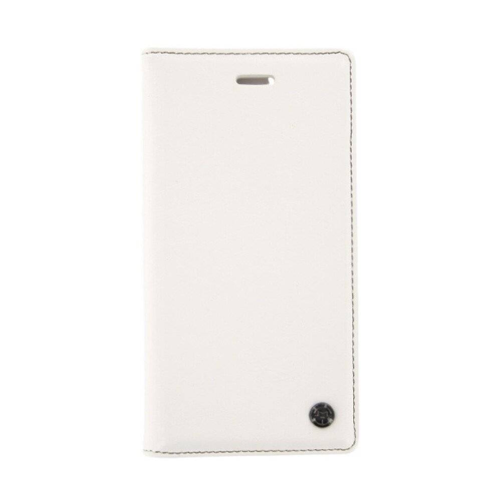Book Case Handyhülle für iPhone 6+, 6s+ Weiß Schutz Tasche