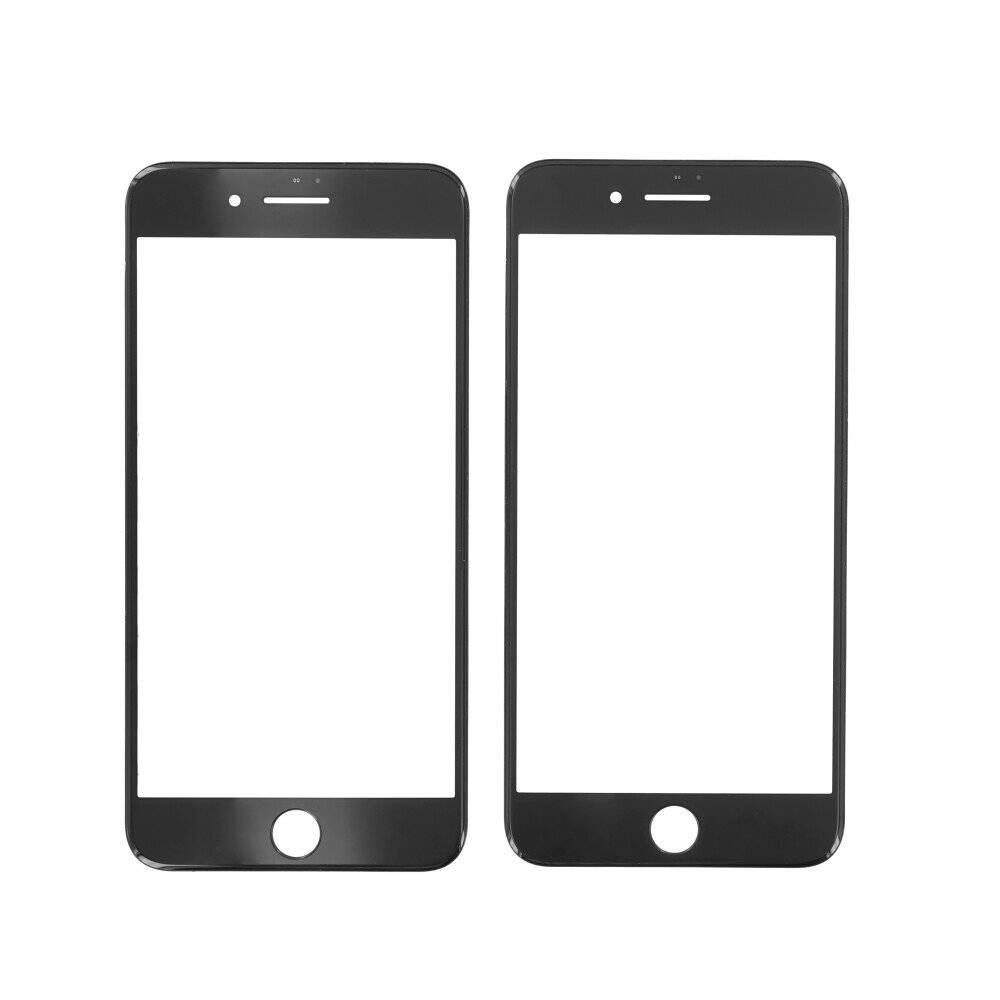 Displayglas für iPhone 7 Plus schwarz Panzerfolie Displayschutz