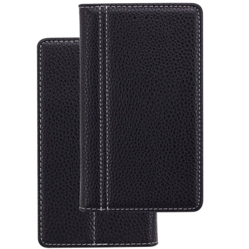 Book Case Handyhülle für Wiko U Feel Schwarz Schutz