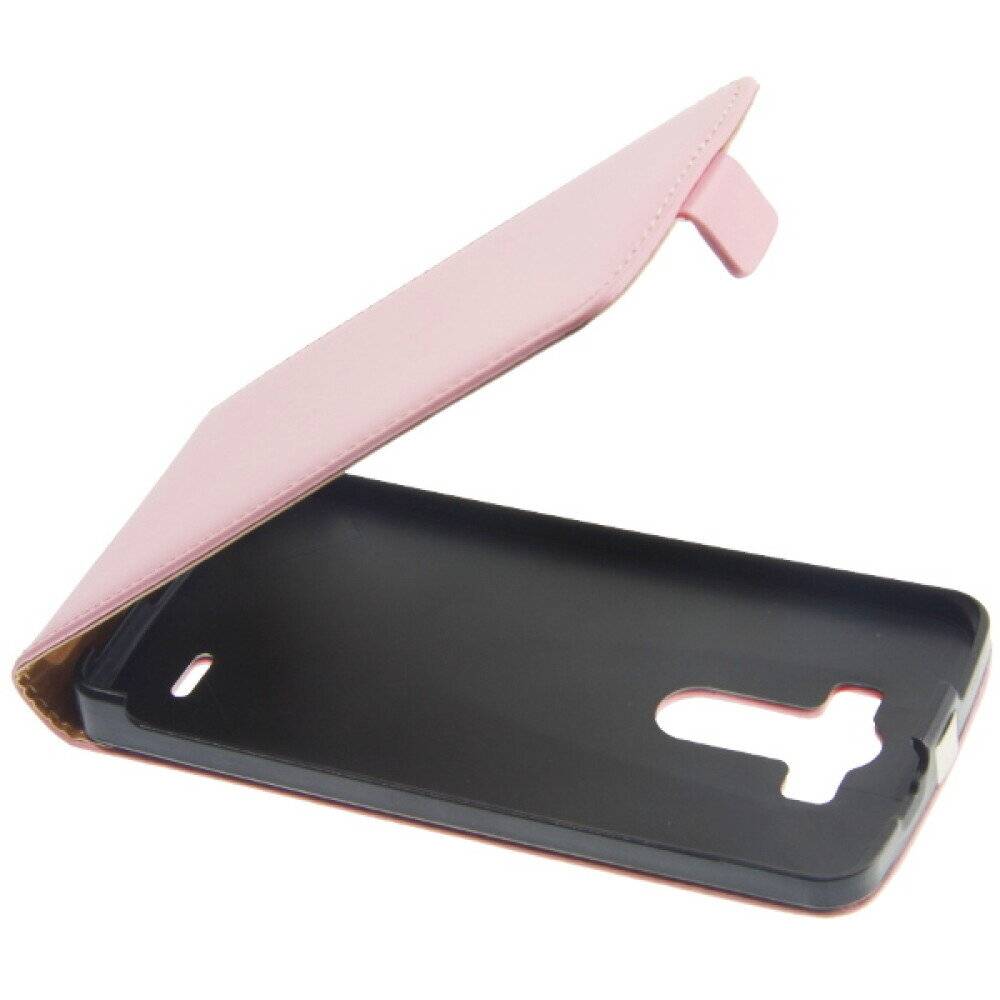 Leder Flip Handyhülle für LG G3 D855 Pink Schutz Case 4250710554034