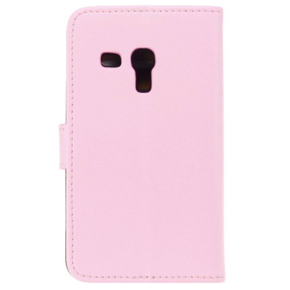 Leder Handyhülle für Samsung Galaxy S3 Mini Rosa