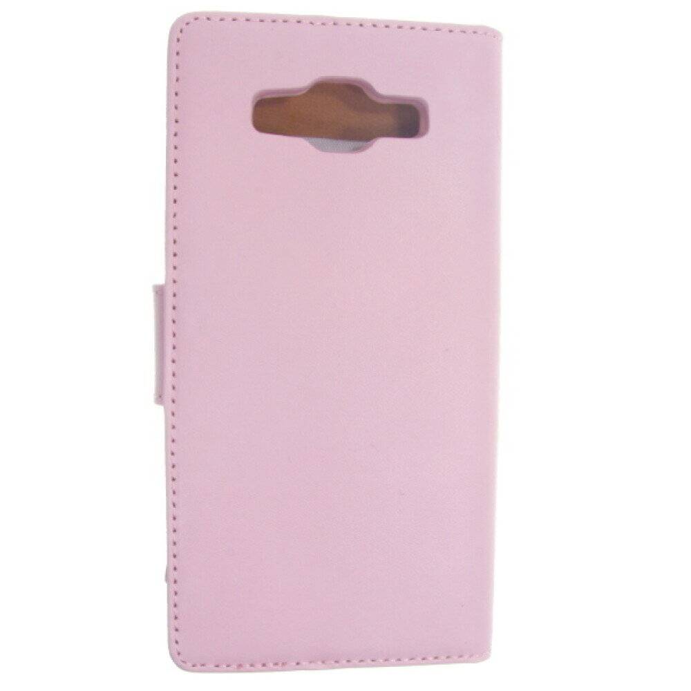 Leder Book Case Handyhülle für Samsung Galaxy A5 A500 Pink Schutz 4250710560851
