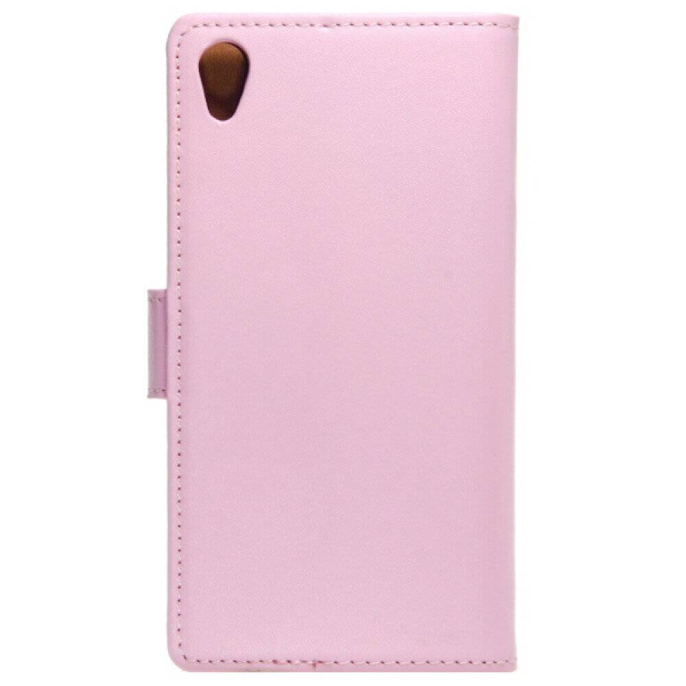 Leder Handyhülle für Sony Xperia Z2 Rosa Schutzhülle 4250710552757