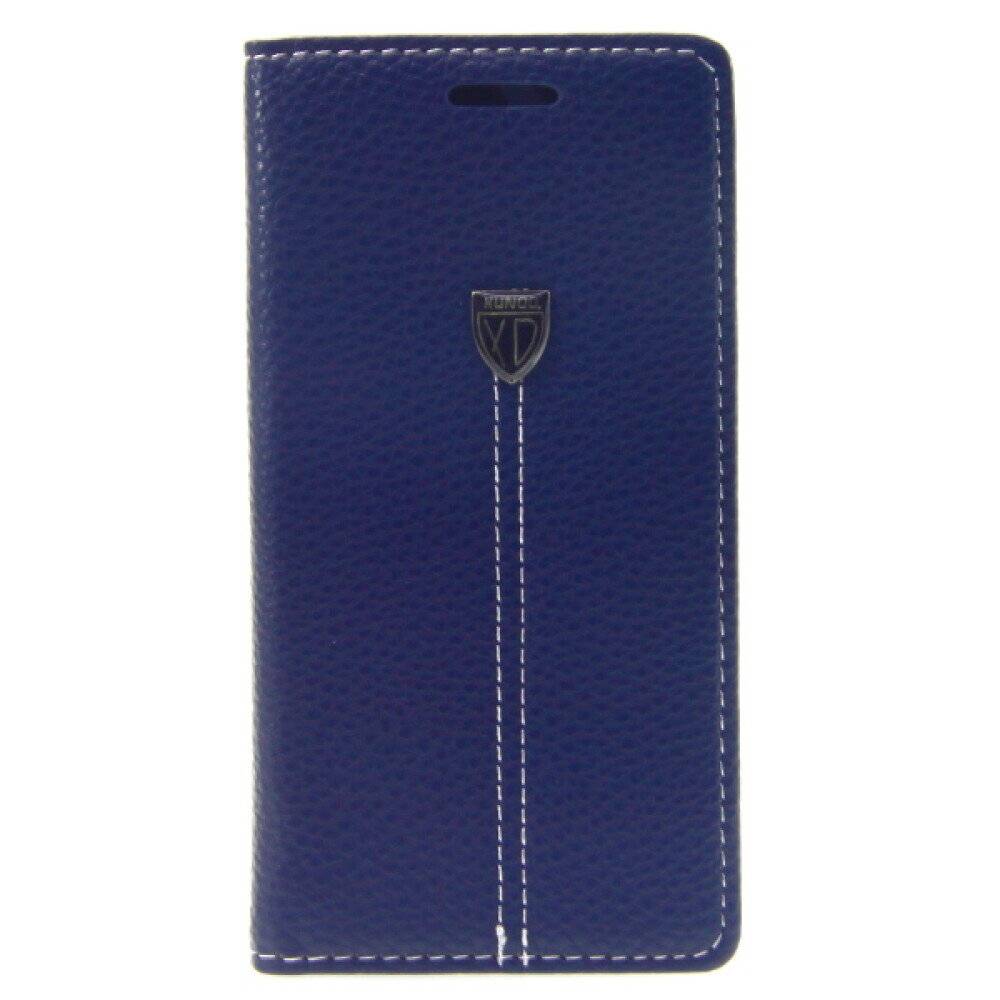 Book Case Handyhülle für Samsung Galaxy S6 Edge Blau Schutz Tasche