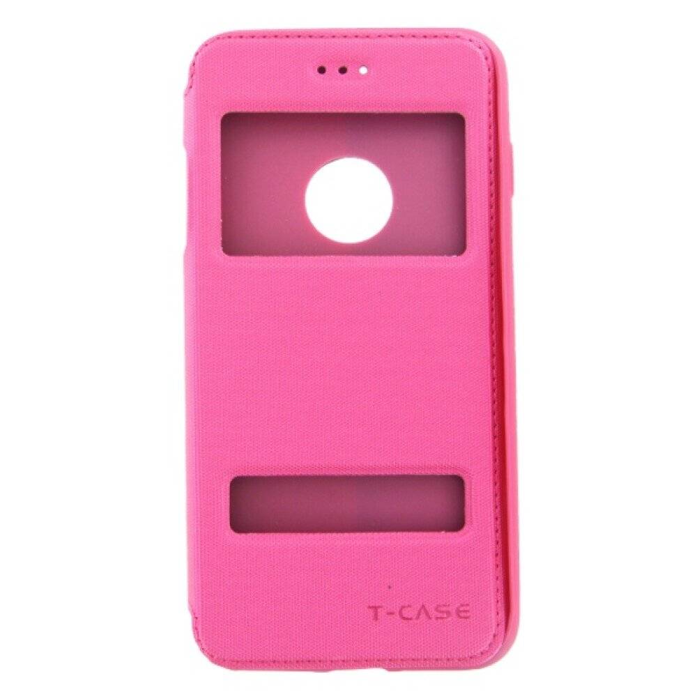 Original Magnet Flip Handyhülle für iPhone 7/8 Plus Pink Schutzhülle Tasche