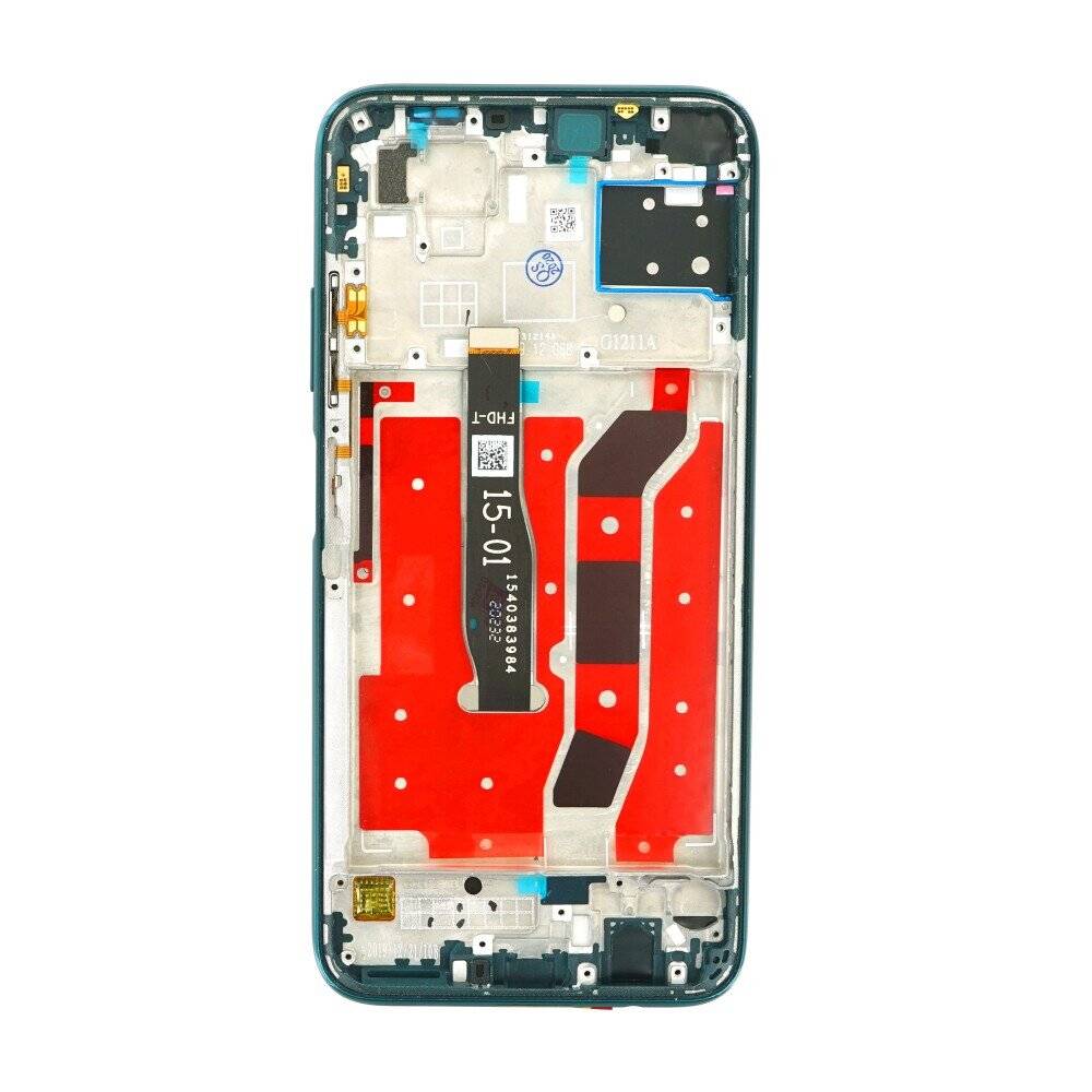 Display für Huawei P40 Lite LCD + Rahmen Crush Grün Bildschirm Touch