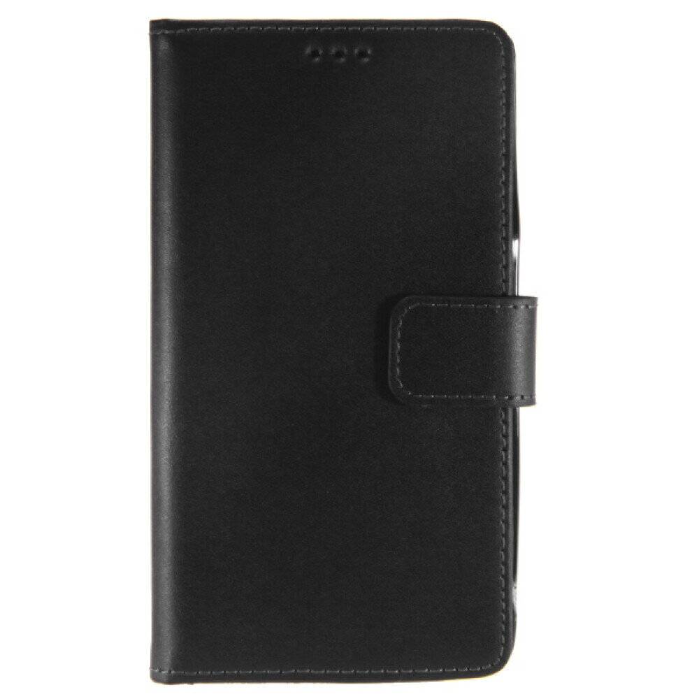 Book Case Handyhülle für Samsung Galaxy Note 4 Schwarz Leder 4250710555772