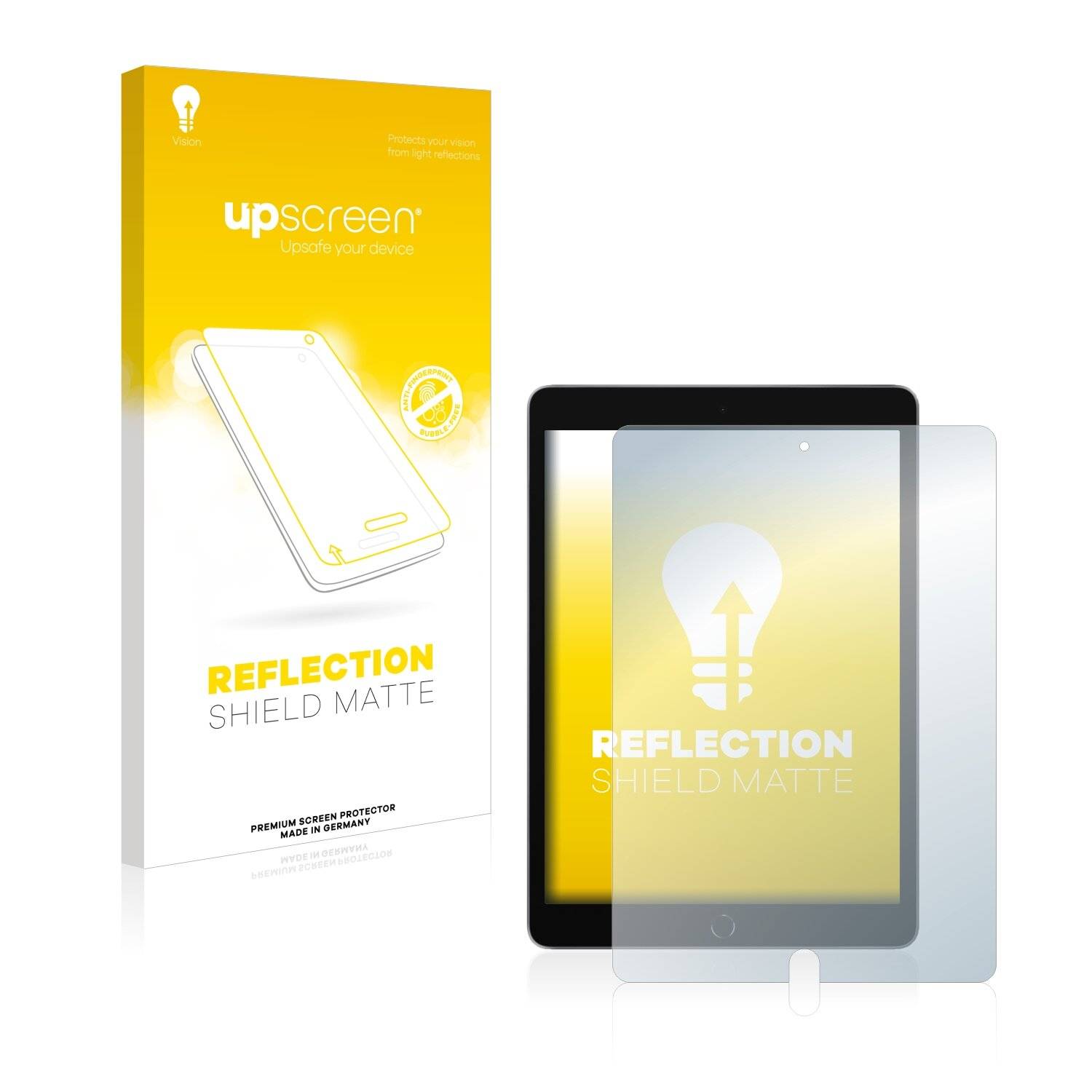 upscreen Reflection Shield Matt Schutzfolie für Apple iPad 10.2 WiFi Cellular 2021 (9. Gen.)