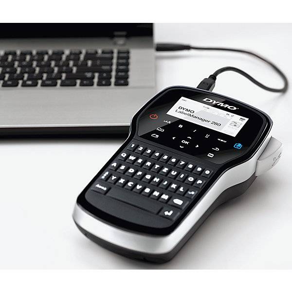 DYMO LabelManager 280 Beschriftungsgerät Geeignet für Schriftband: D1 6 mm, 9 mm, 12 mm