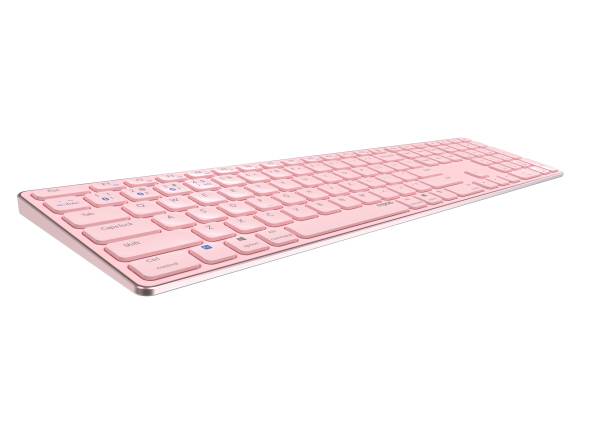 Rapoo E9800M - Kabellos - RF Wireless + Bluetooth - QWERTZ - Pink