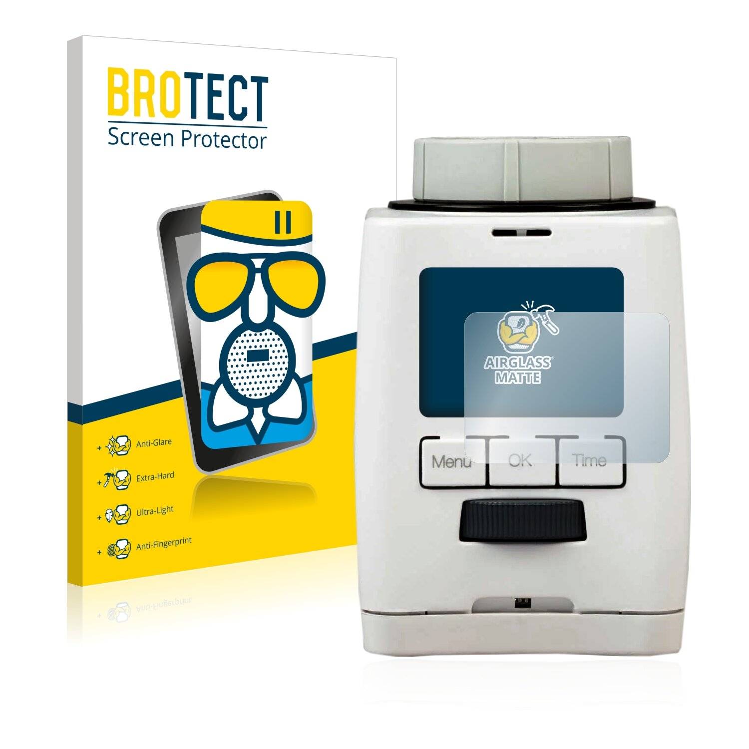 BROTECT AirGlass Matte Schutzglas Folie für SilverCrest Programmierbares