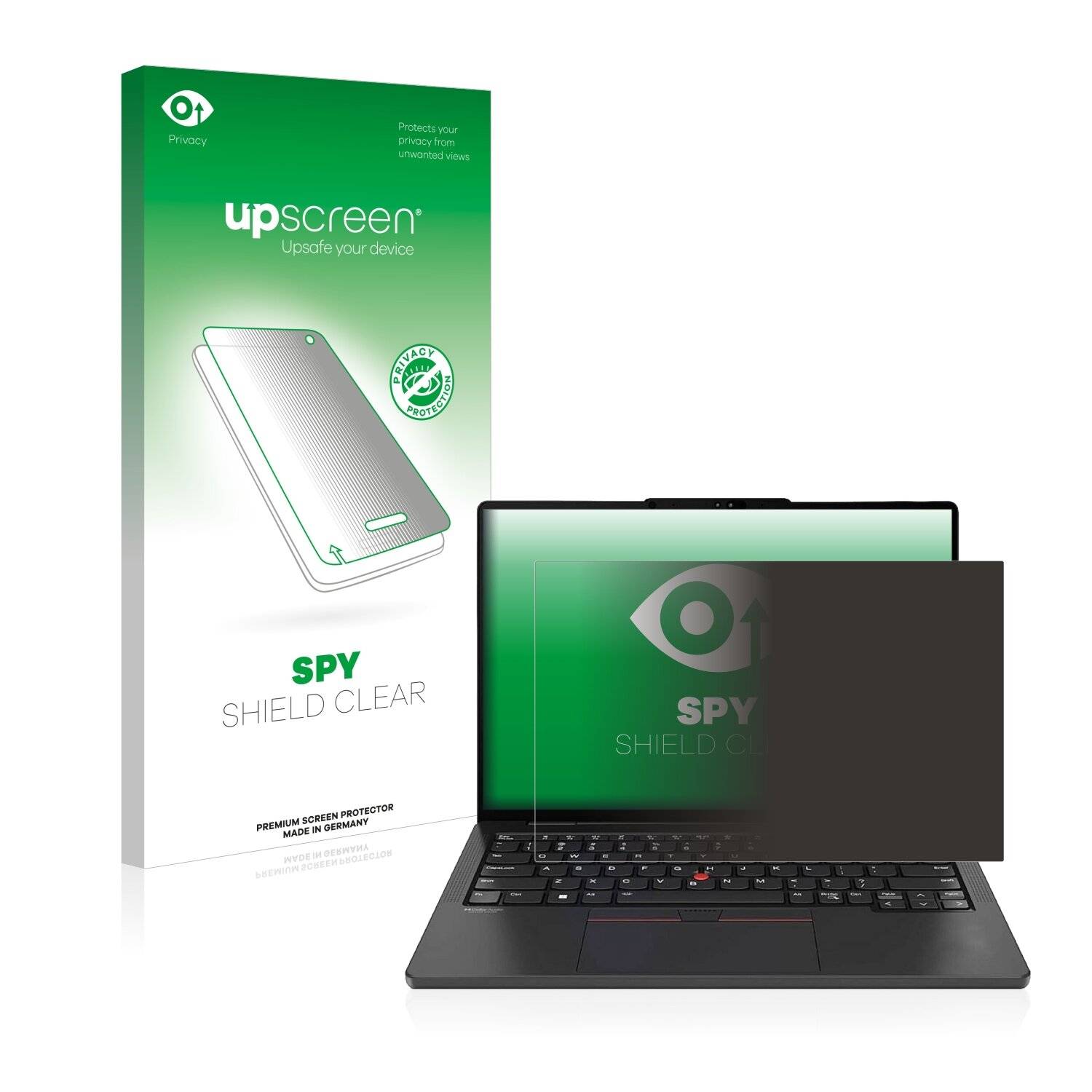 upscreen Spy Shield Clear Premium Blickschutzfolie für Lenovo ThinkPad
