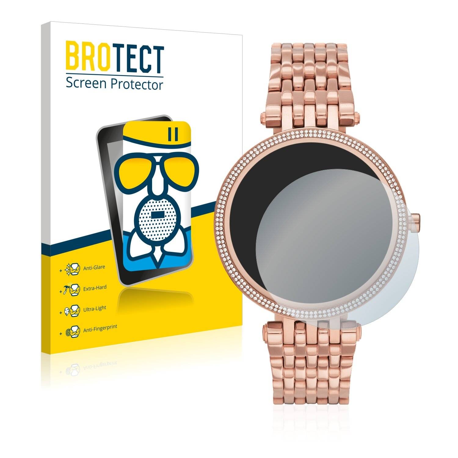 BROTECT AirGlass Matte Schutzglas Folie für Michael Kors Access Darci Gen