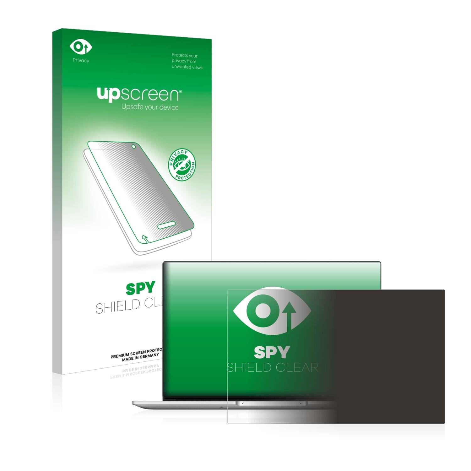upscreen Spy Shield Clear Premium Blickschutzfolie für Huawei MateBook D 14
