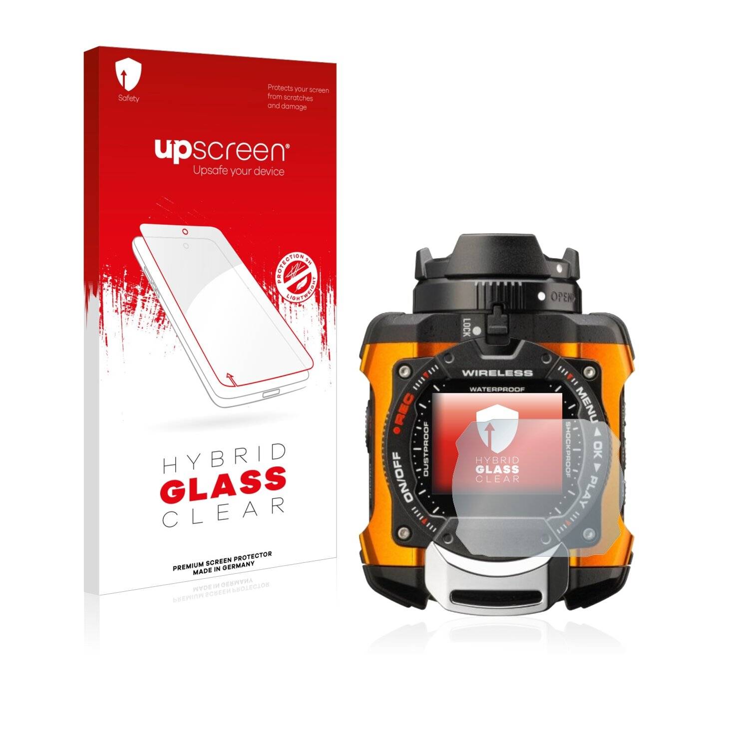 upscreen Hybrid Glass Clear Premium Schutzglas Folie für Ricoh