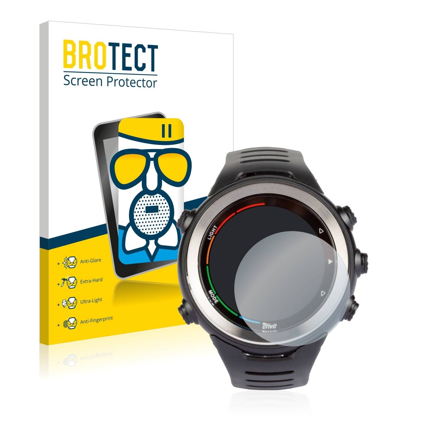 BROTECT AirGlass Matte Schutzglas Folie für Crivit