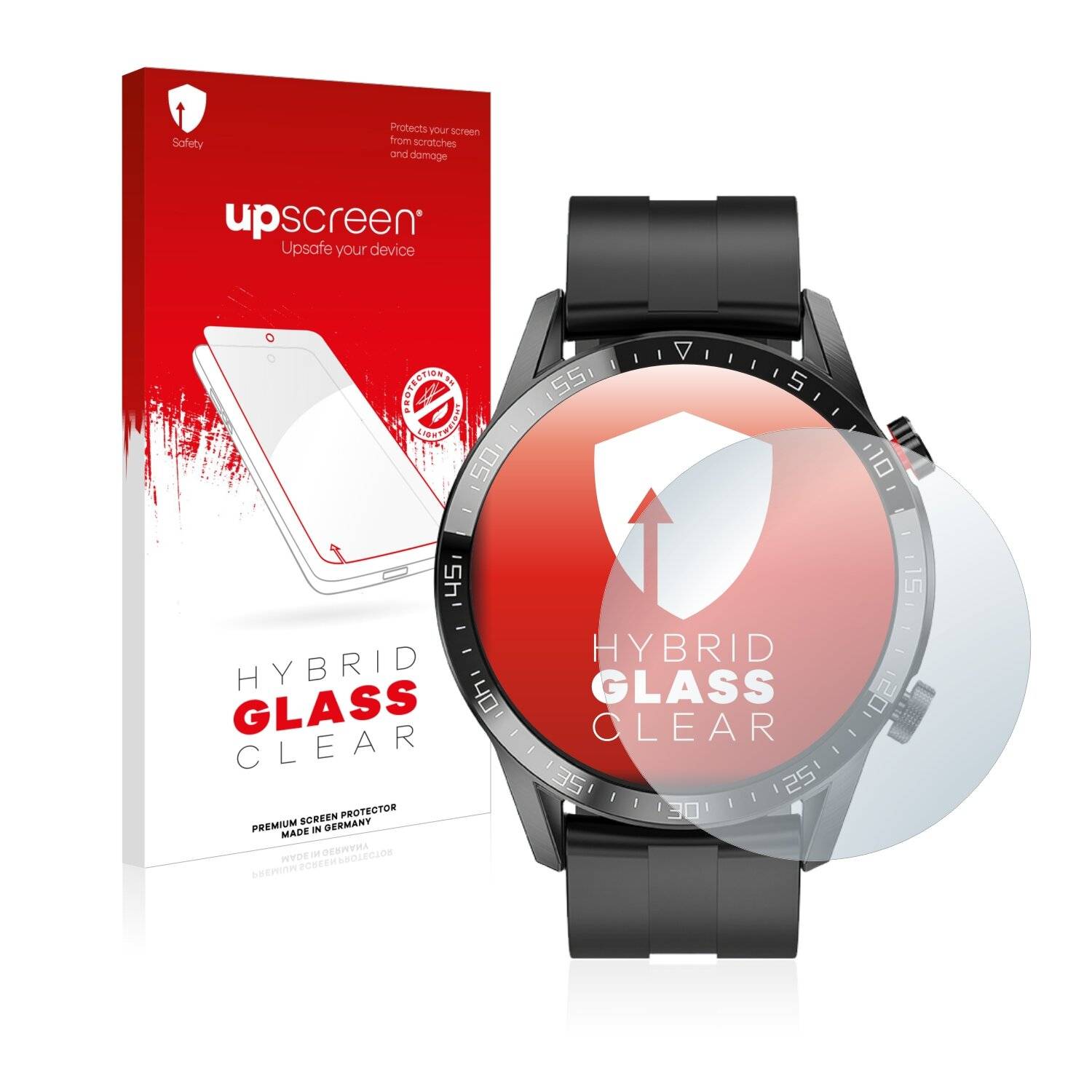 upscreen Hybrid Glass Clear Premium Schutzglas Folie für Hoco Y2