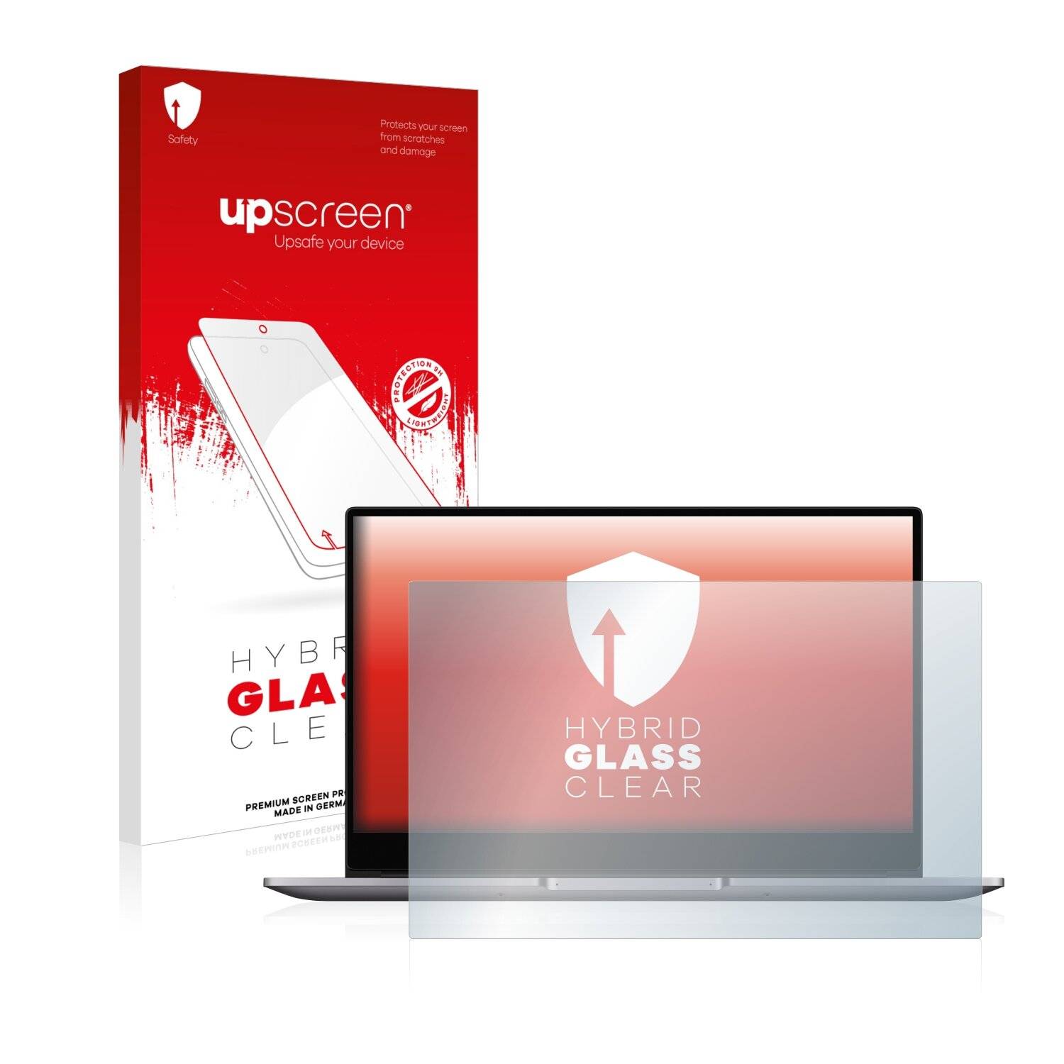 upscreen Hybrid Glass Clear Premium Schutzglas Folie für Huawei MateBook