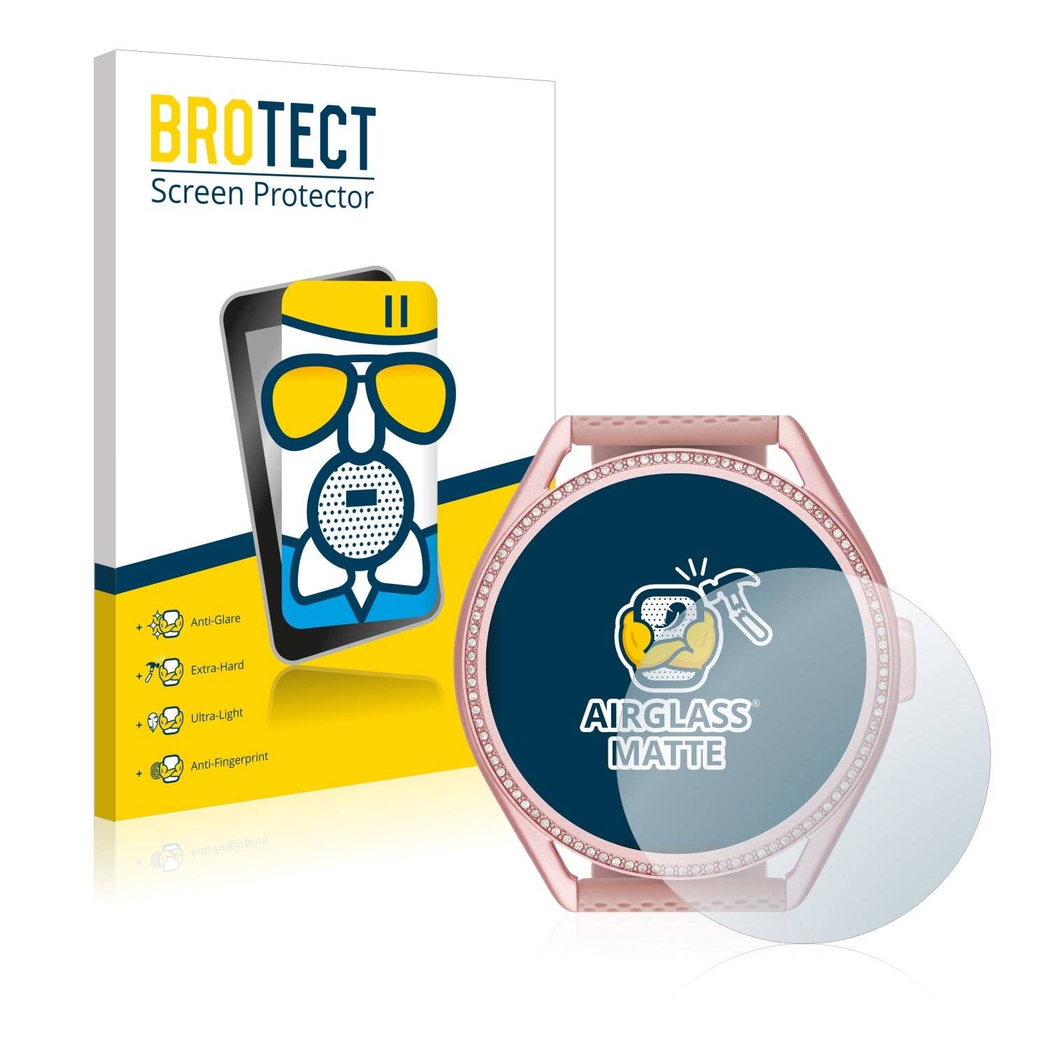 BROTECT AirGlass Matte Schutzglas Folie für Michael Kors Access MKGO Gen 5E MKT