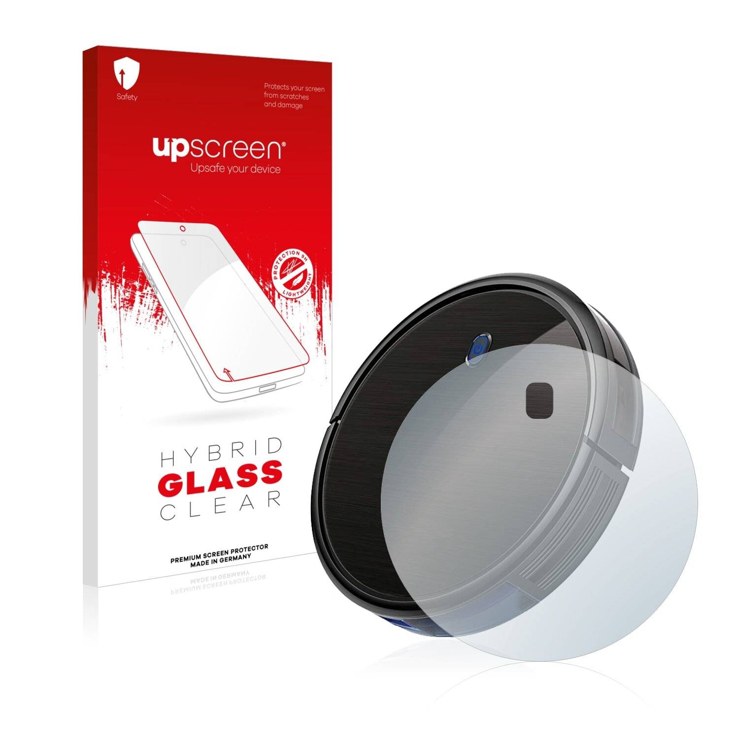 upscreen Hybrid Glass Clear Premium Schutzglas Folie für eufy RoboVac