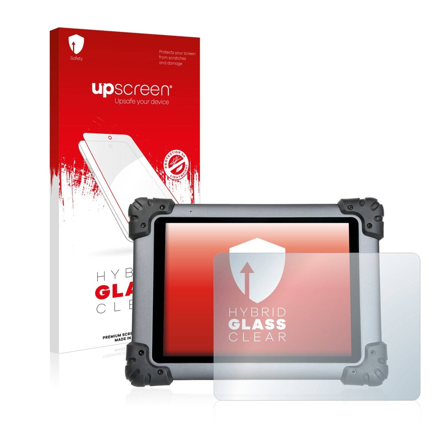 upscreen Hybrid Glass Clear Premium Schutzglas Folie für Autel MaxiSys