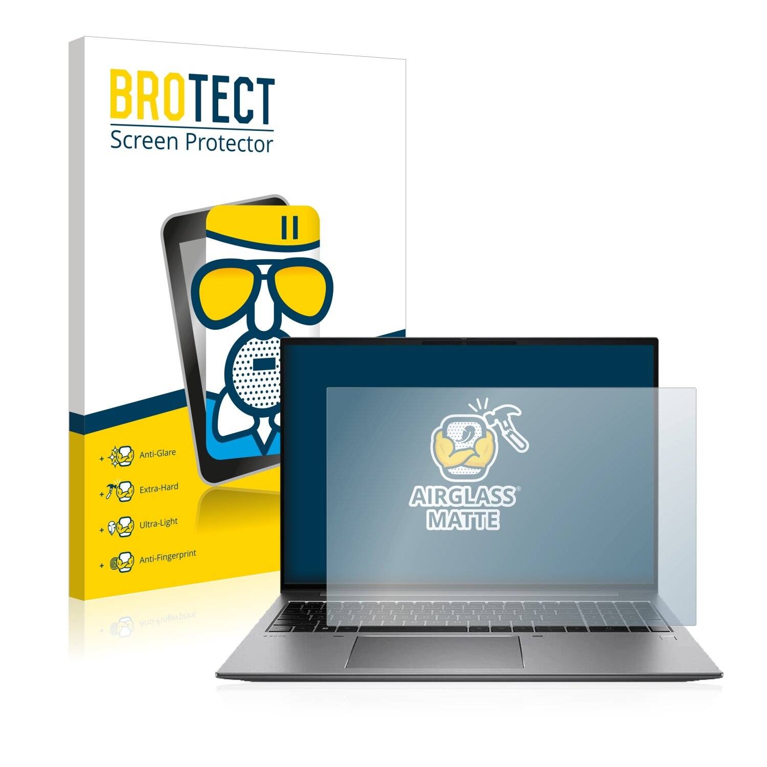 BROTECT AirGlass Matte Schutzglas Folie für HP ZBook Firefly 16