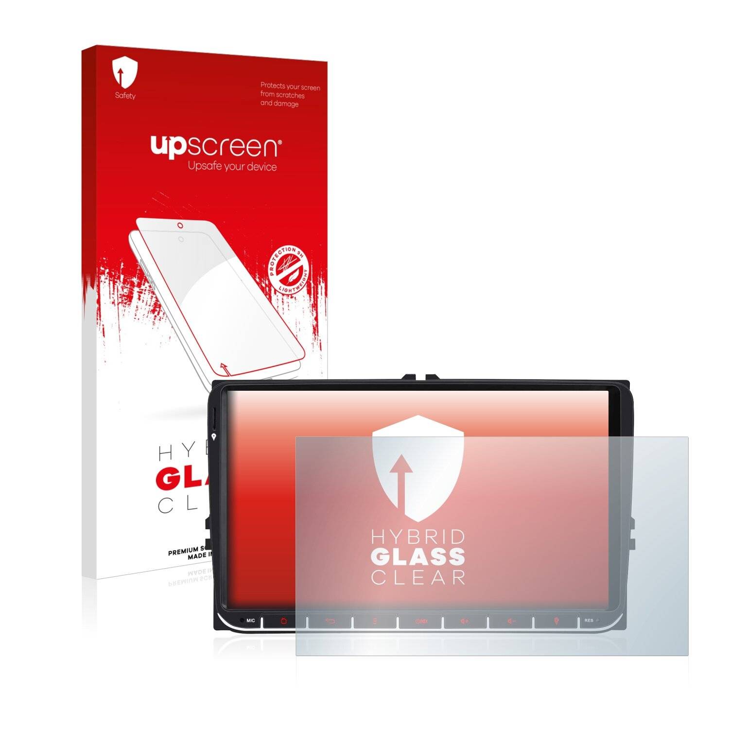 upscreen Hybrid Glass Clear Premium Schutzglas Folie für M.I.C.