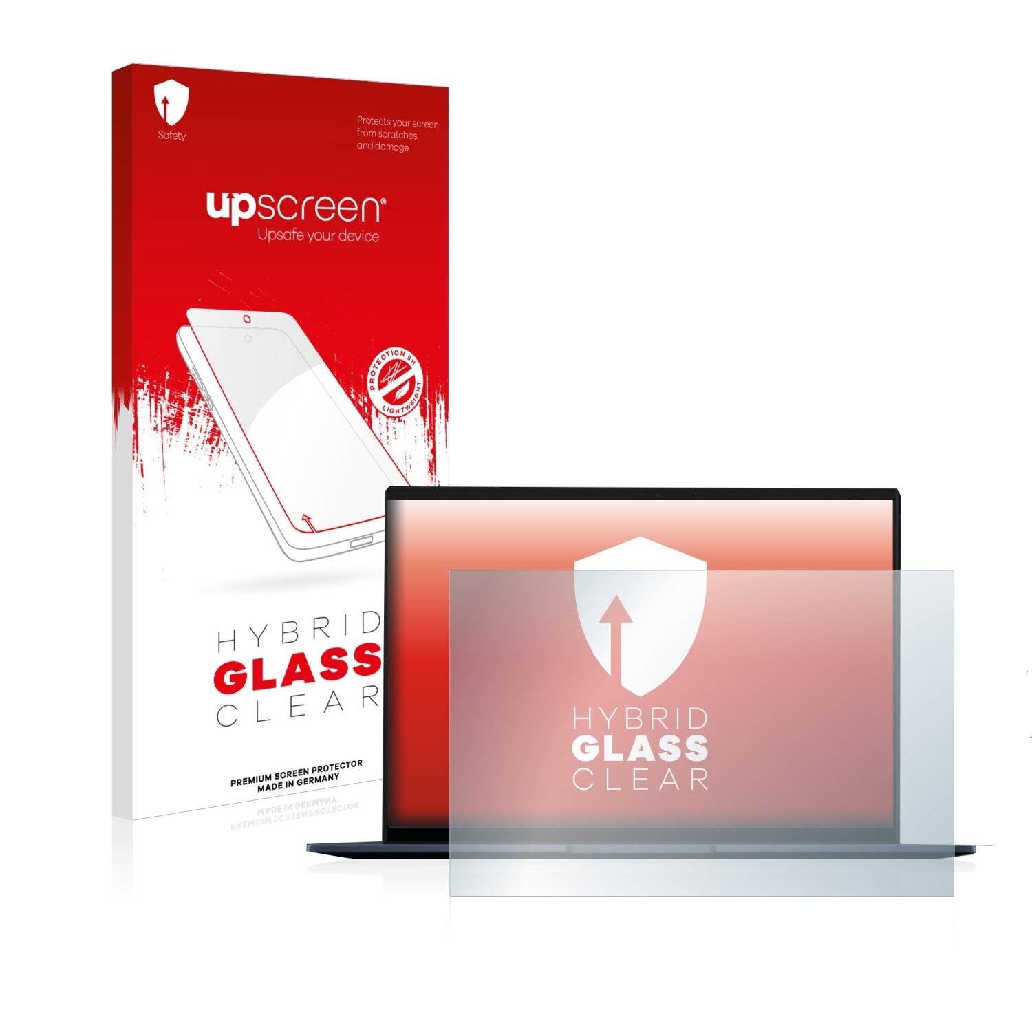 upscreen Hybrid Glass Clear Premium Schutzglas Folie für Asus ZenBook 14