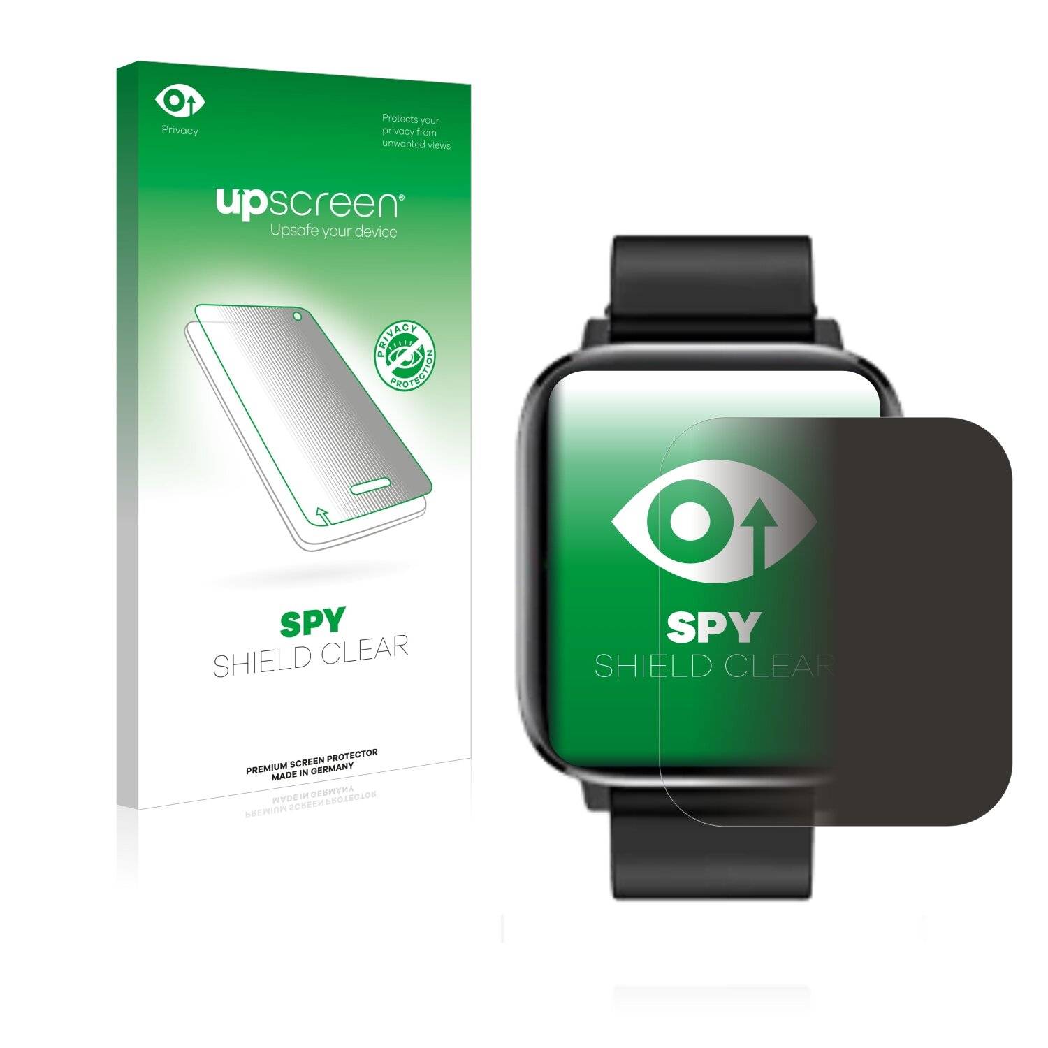 upscreen Spy Shield Clear Premium Blickschutzfolie für XWatch Pro Elite