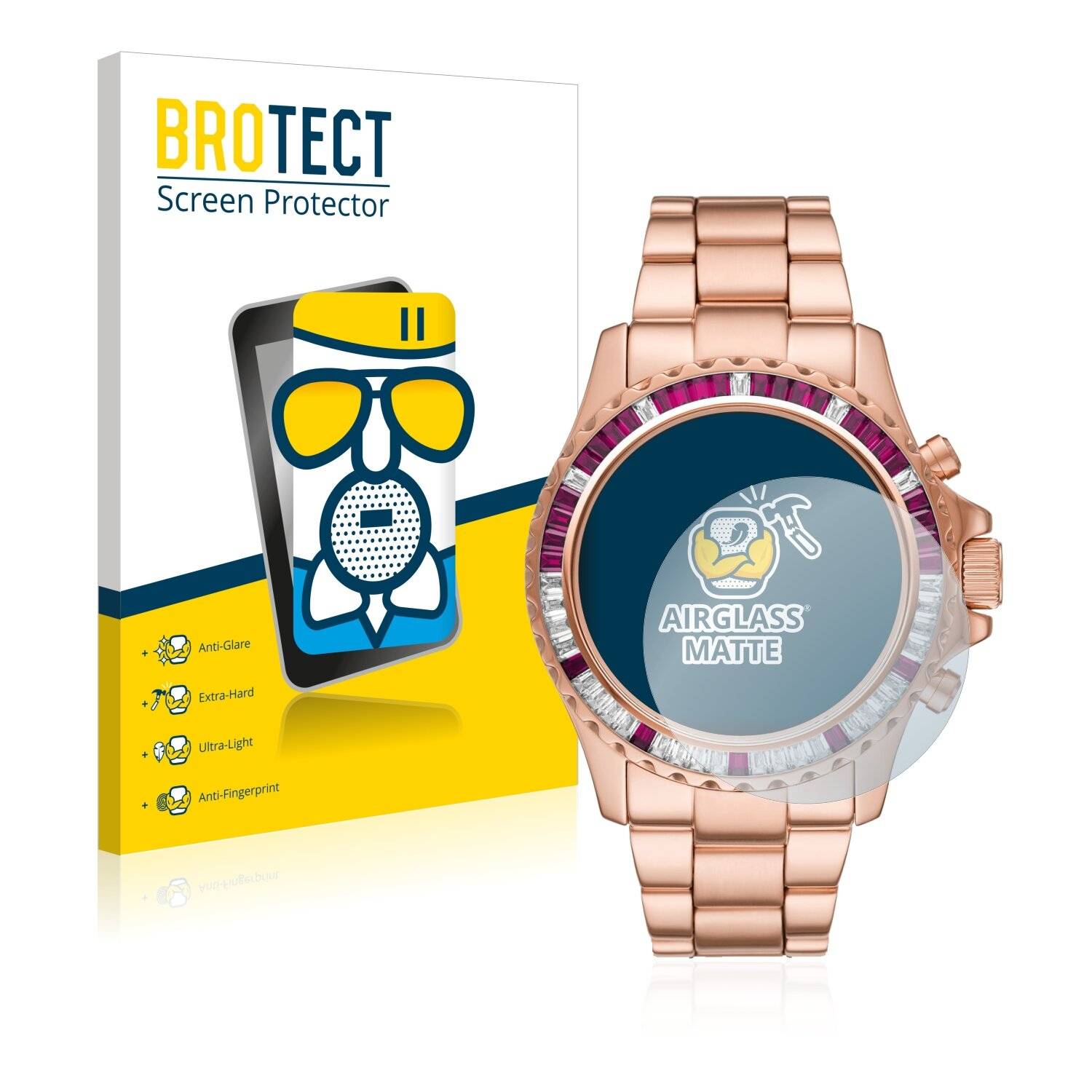 BROTECT AirGlass Matte Schutzglas Folie für Michael Kors Everest MK