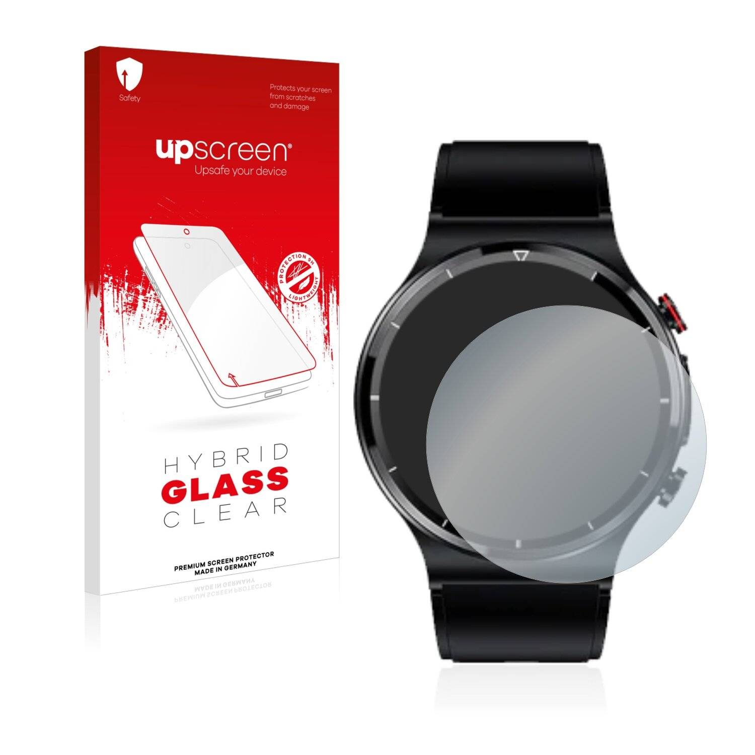 upscreen Hybrid Glass Clear Premium Schutzglas Folie für Zeit vision Care