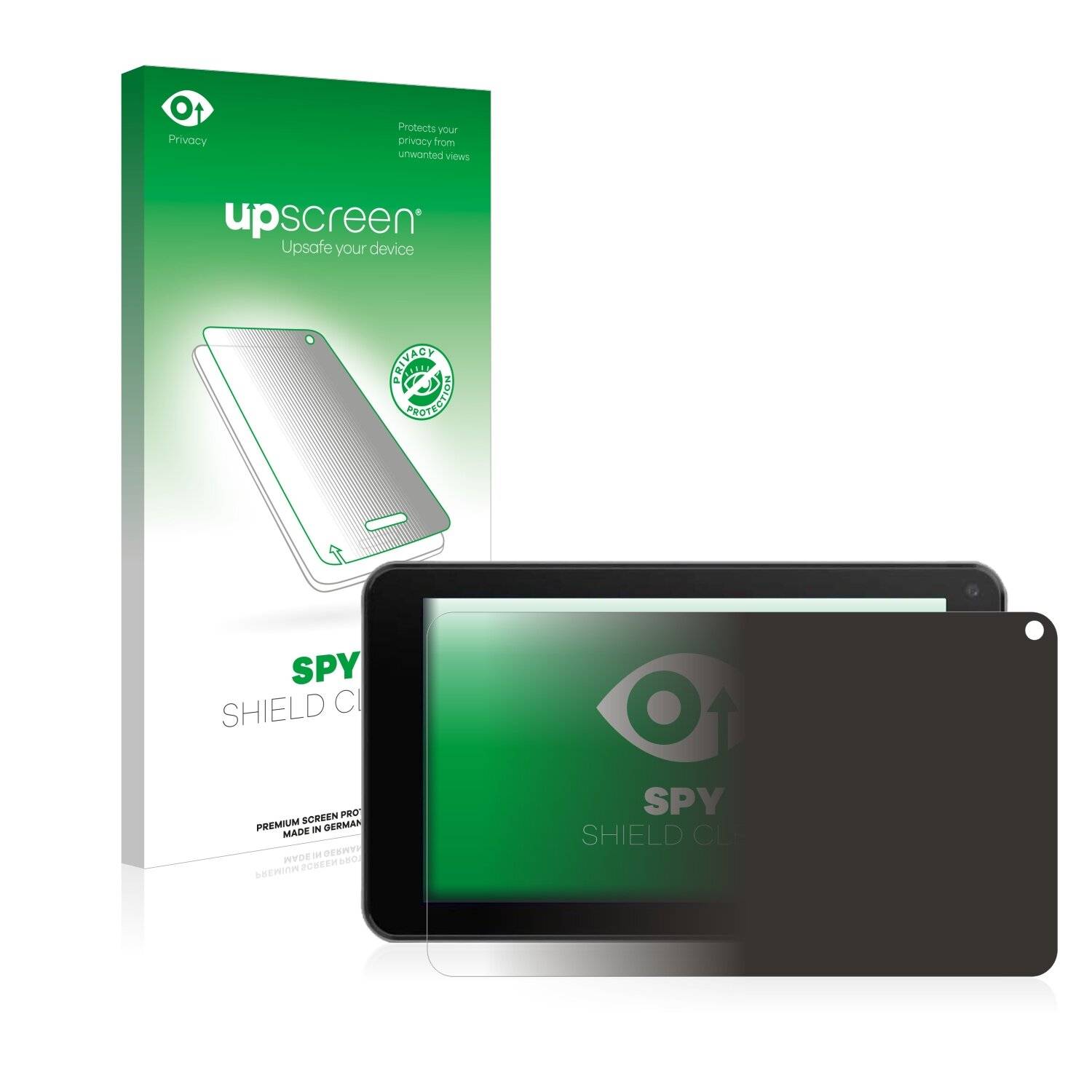 upscreen Spy Shield Clear Premium Blickschutzfolie für Logicom La Tab