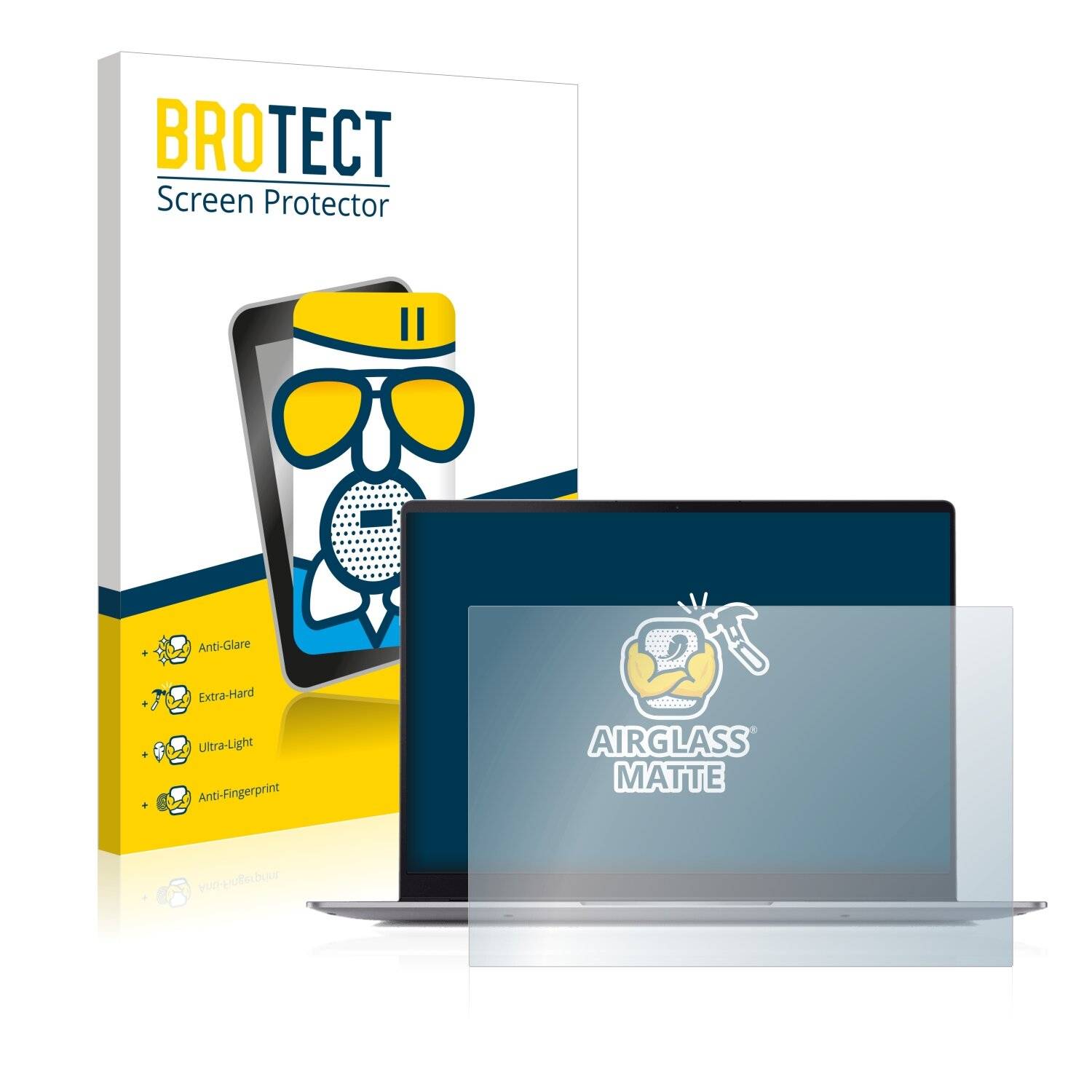 BROTECT AirGlass Matte Schutzglas Folie für realme Book Prime