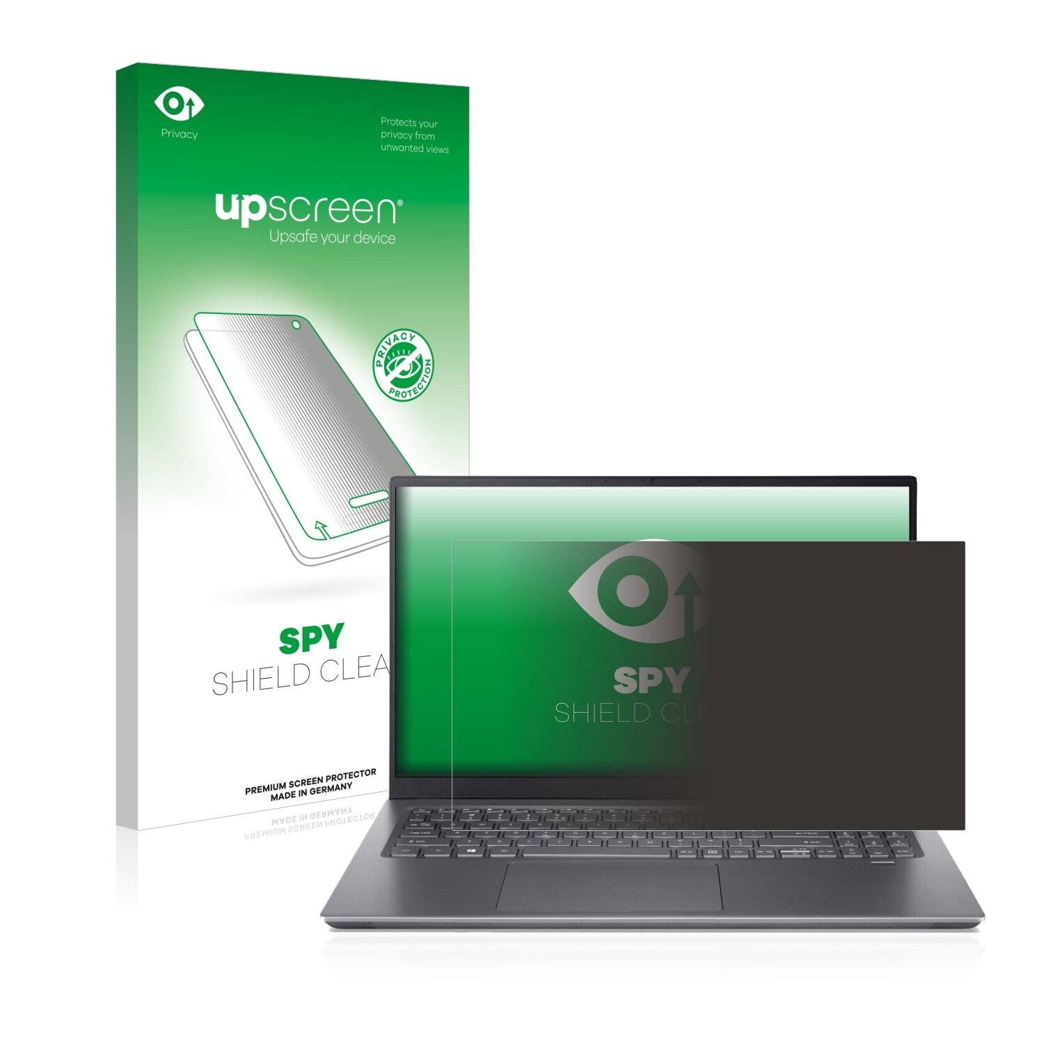 upscreen Spy Shield Clear Premium Blickschutzfolie für Acer Swift X