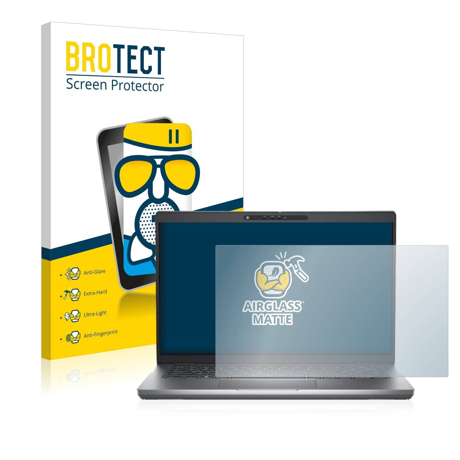 BROTECT AirGlass Matte Schutzglas Folie für Dell Latitude